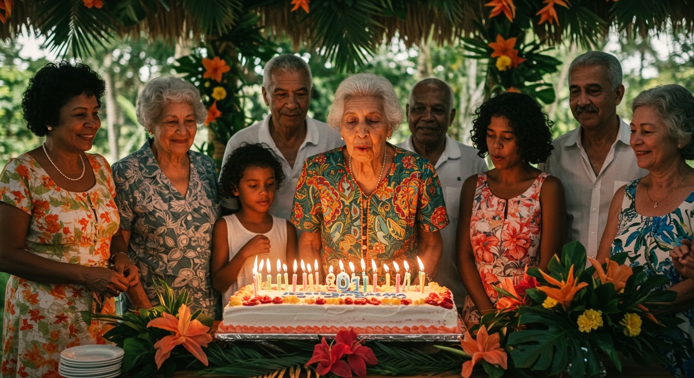 Saint-Denis : Mamie Denise fête ses 100 ans entourée de cinq générations
