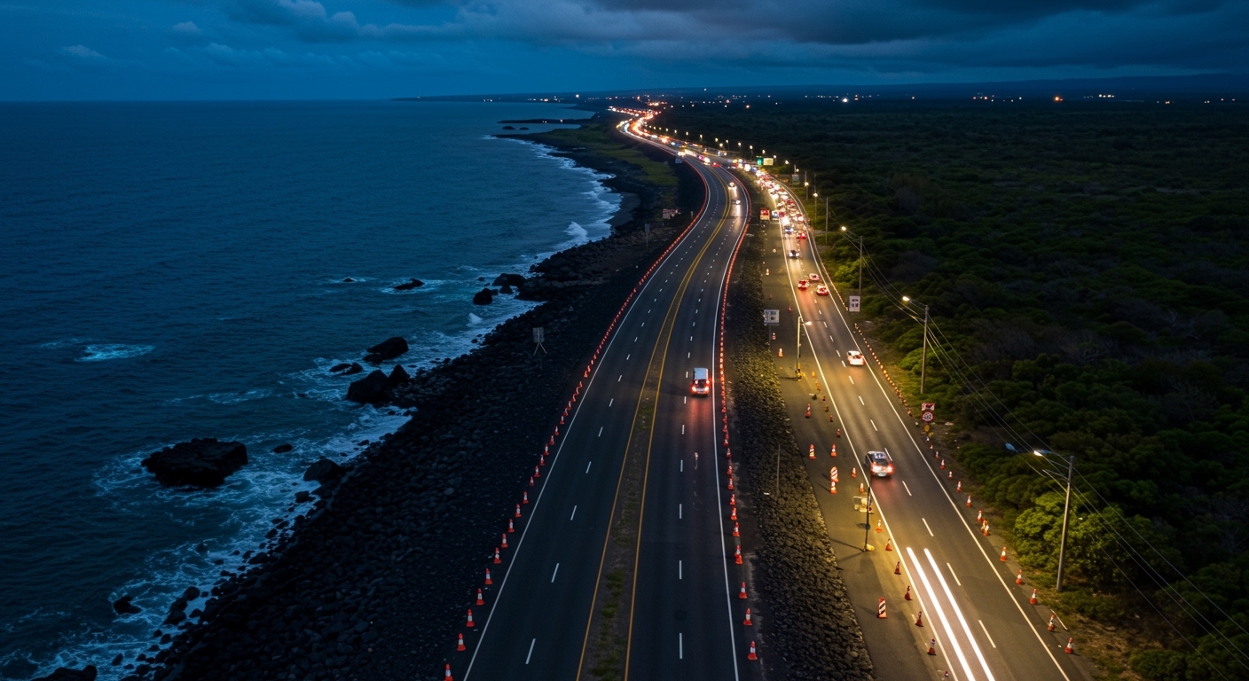 Route du Littoral : fermeture nocturne ce week-end, les Bas saturés